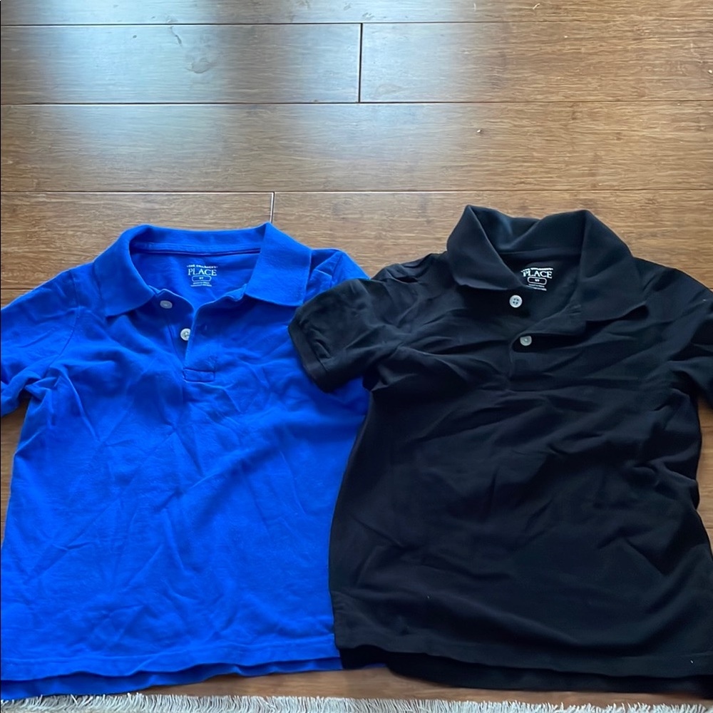 The Children's Place Kids Polo Shirt Set - Blue & Black